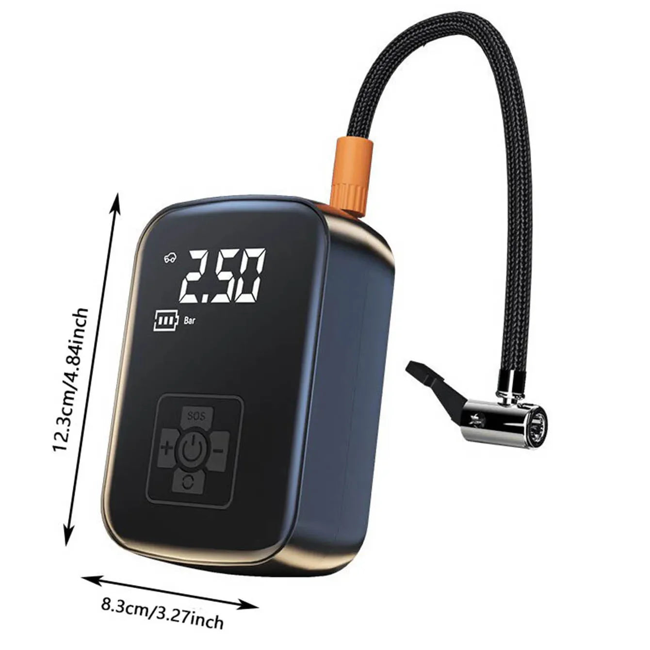 Multipurpose Electric Wireless Air Compressor For Car Tires, Motorcycles, Bicycle Etc.