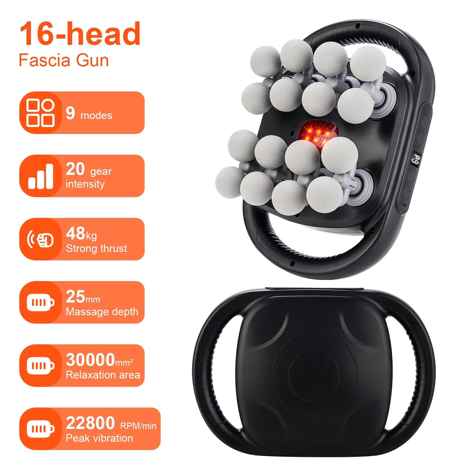 DeepStrike™ Massage Gun: 16 Heads, Full-Body Bliss 💆