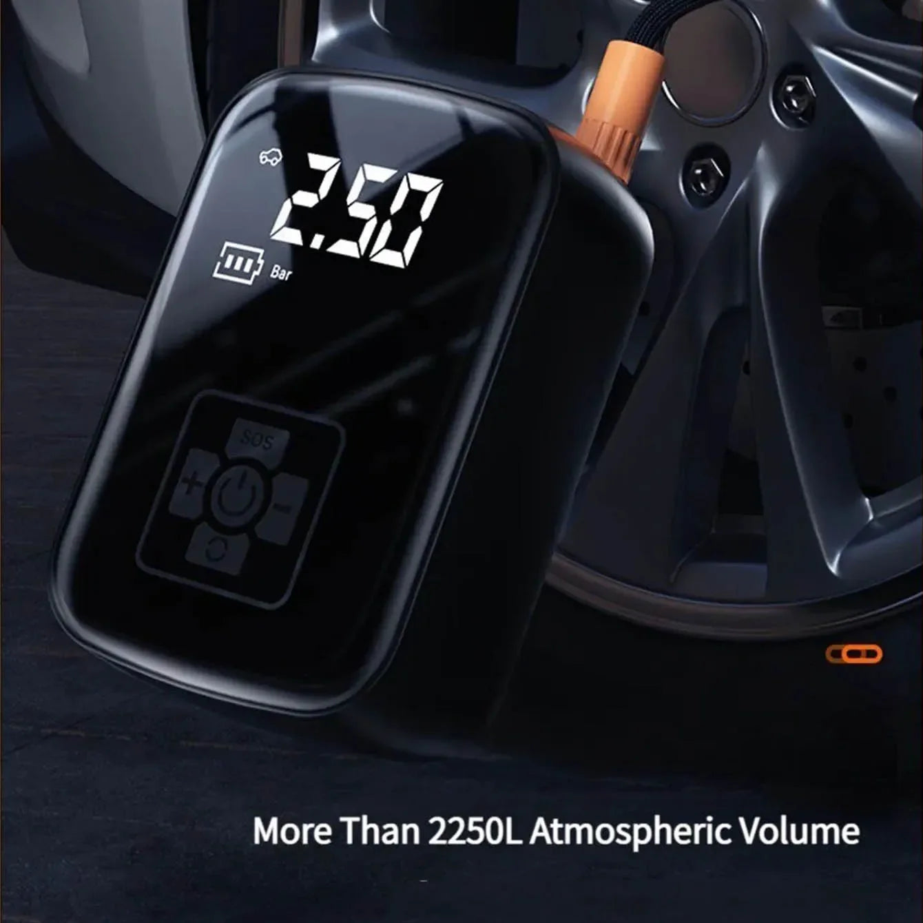 Multipurpose Electric Wireless Air Compressor For Car Tires, Motorcycles, Bicycle Etc.