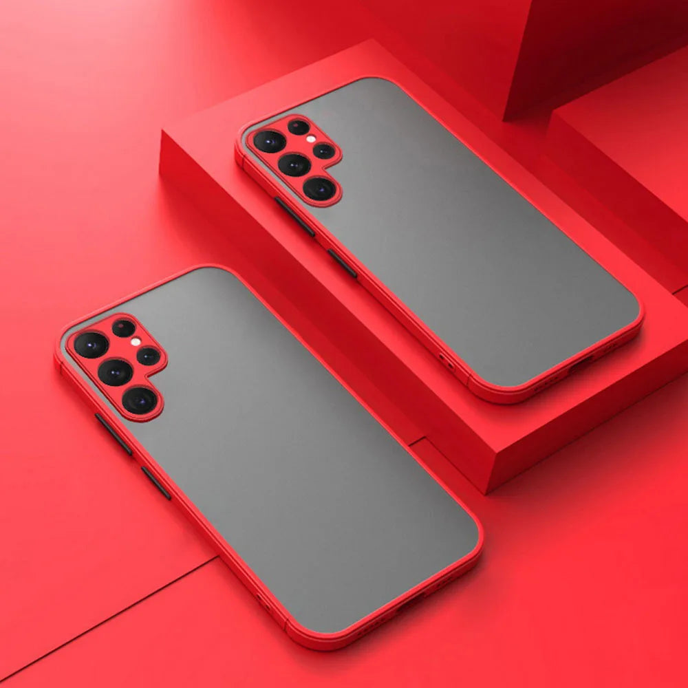 Shockproof Armor Matte Silicone Bumper Case For iPhone