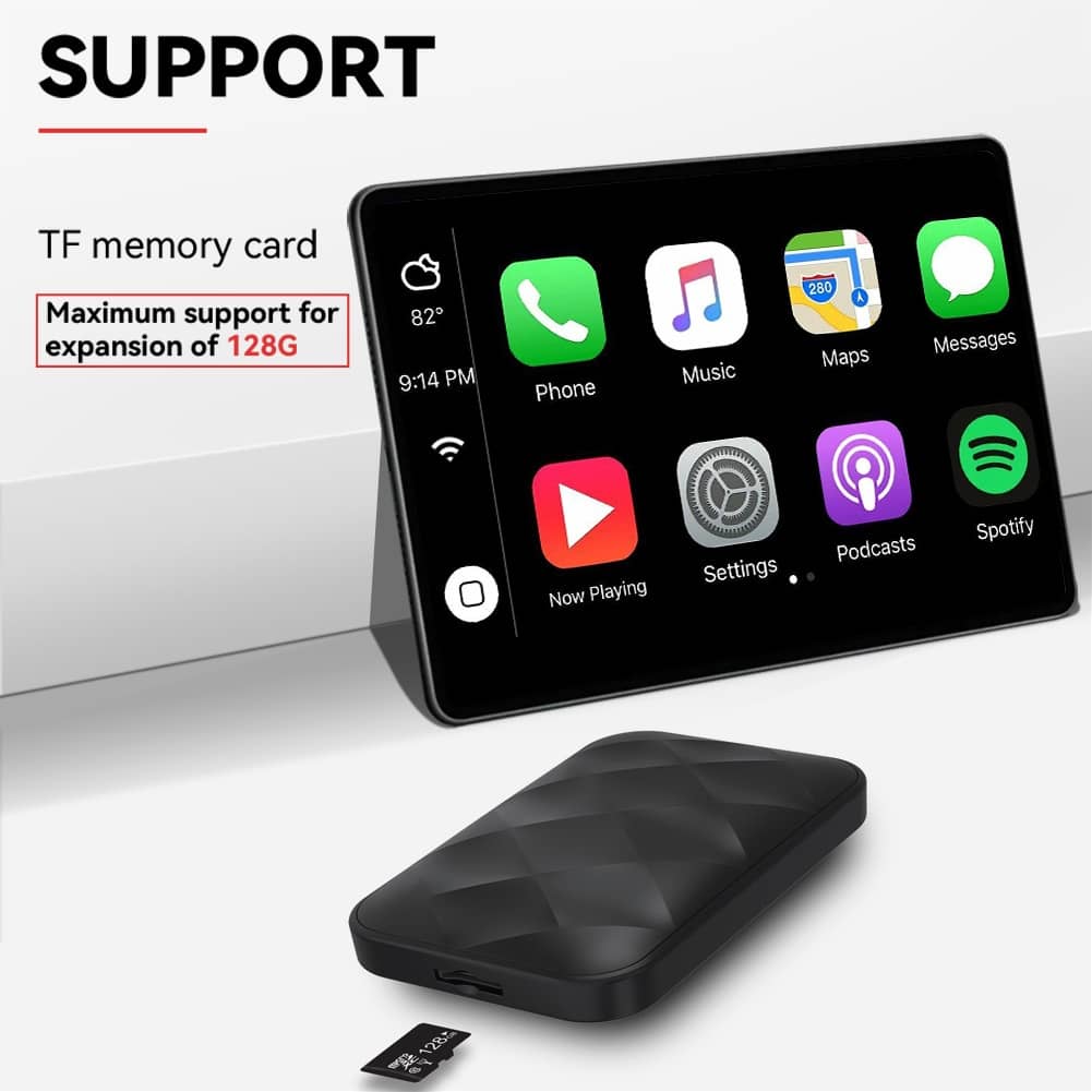 Deviceus 3-in-1 Wireless CarPlay & Android Auto AI Box (Android 14)