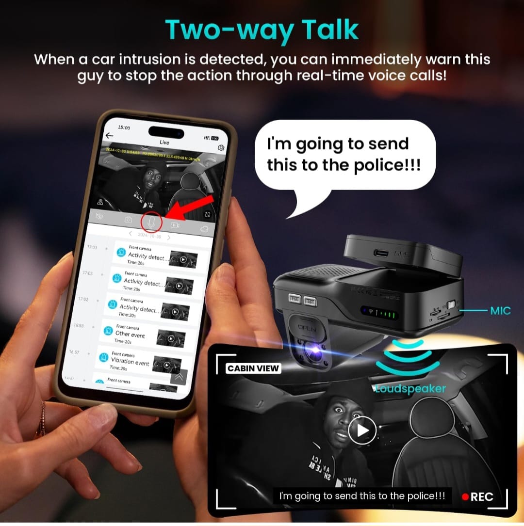 Deviceus DriveGuard 4G LTE Smart Dash Cam