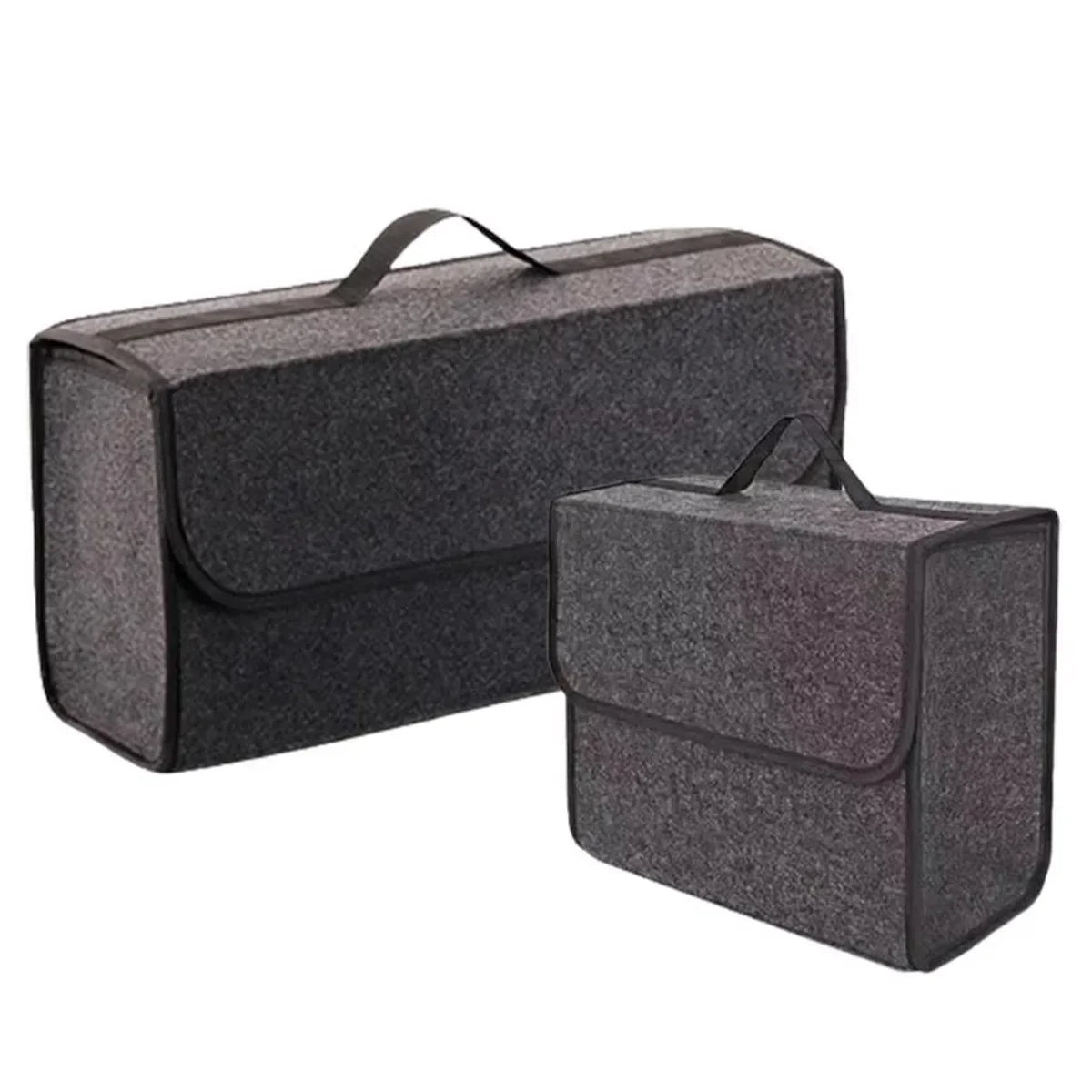 Large Anti Slip Compartment Boot Storage Organizer Tool Car Storage Bag Car Trunk Organizer Soft Felt Storage Box Accessories