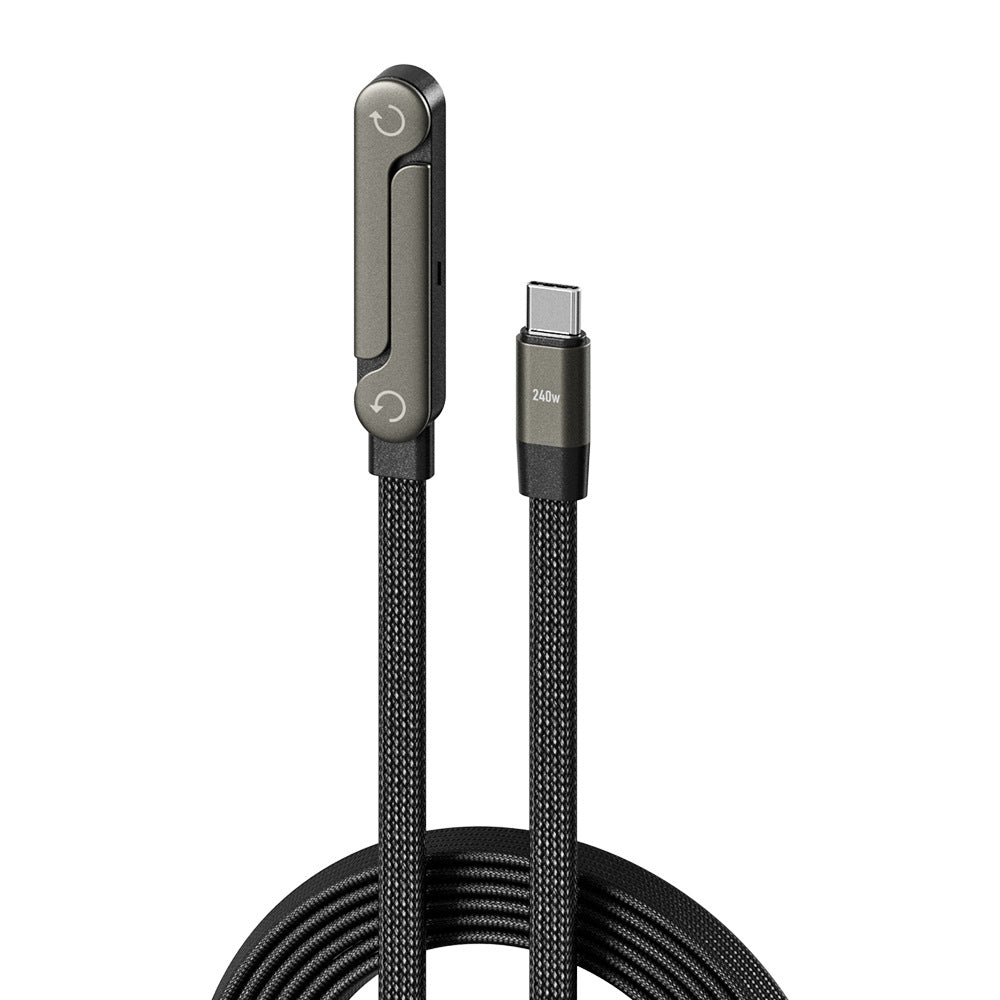 High-Power 240W Charging Cable with Gaming Holder Attachment