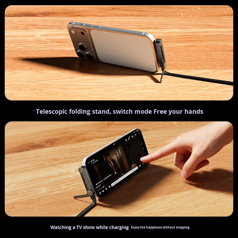 High-Power 240W Charging Cable with Gaming Holder Attachment