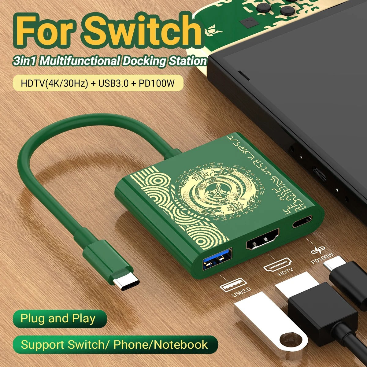3-in-1 USB-C HDMI Hub