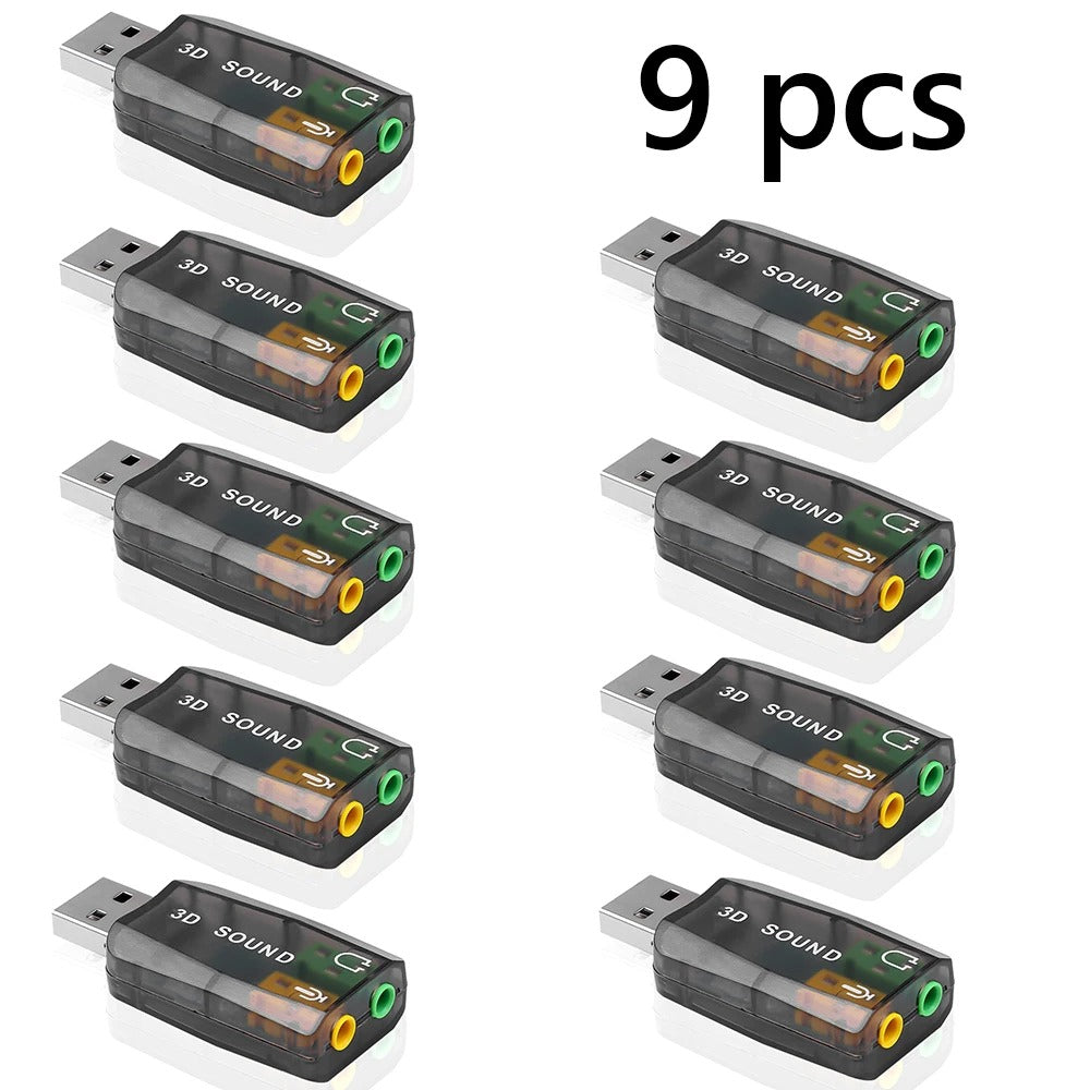 USB 3D Audio Sound Card
