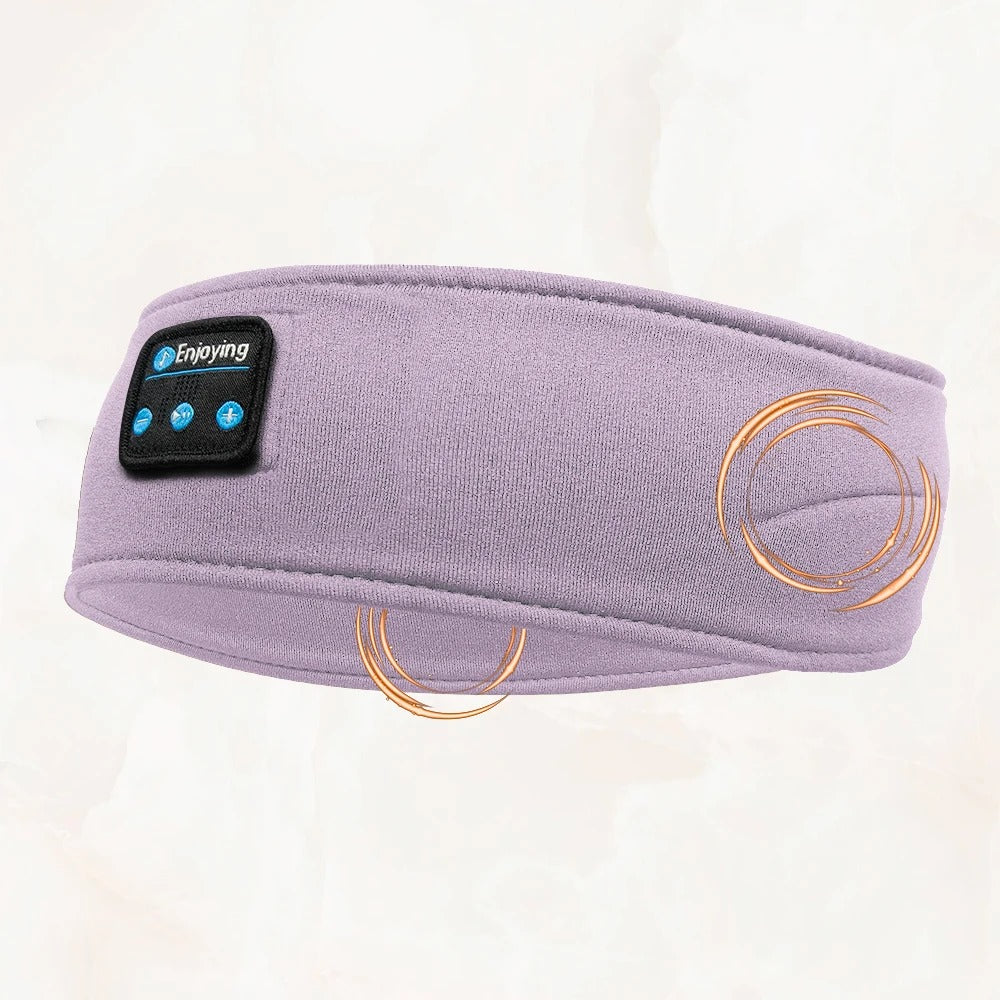HOMEFISH BT Wireless Sleep Headband Earphones | Sports & Sleeping Bluetooth Music Eye Mask Headset | Elastic Comfortable Sleep Headphones