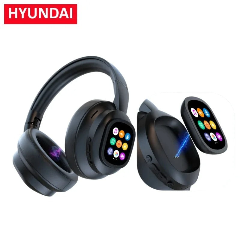 HYUNDAI X1PRO Wireless Bluetooth 6.0 AI Translation Earphones | 100+ Languages, LED Touch Screen, Magnetic Control Smart Earbuds