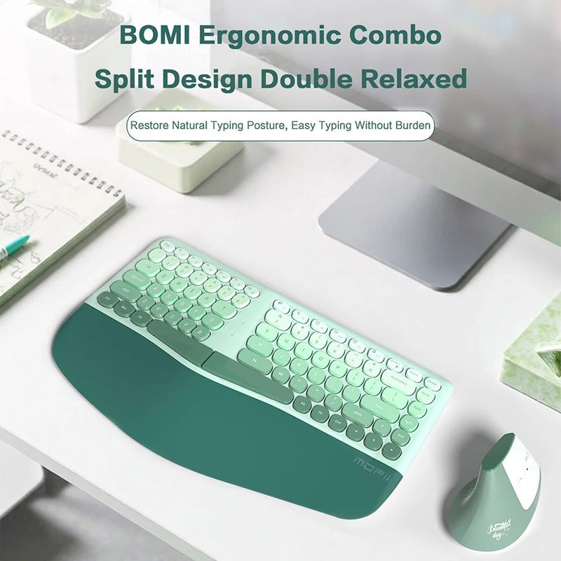 MOFII Ergonomic Wireless Keyboard & Mouse Combo