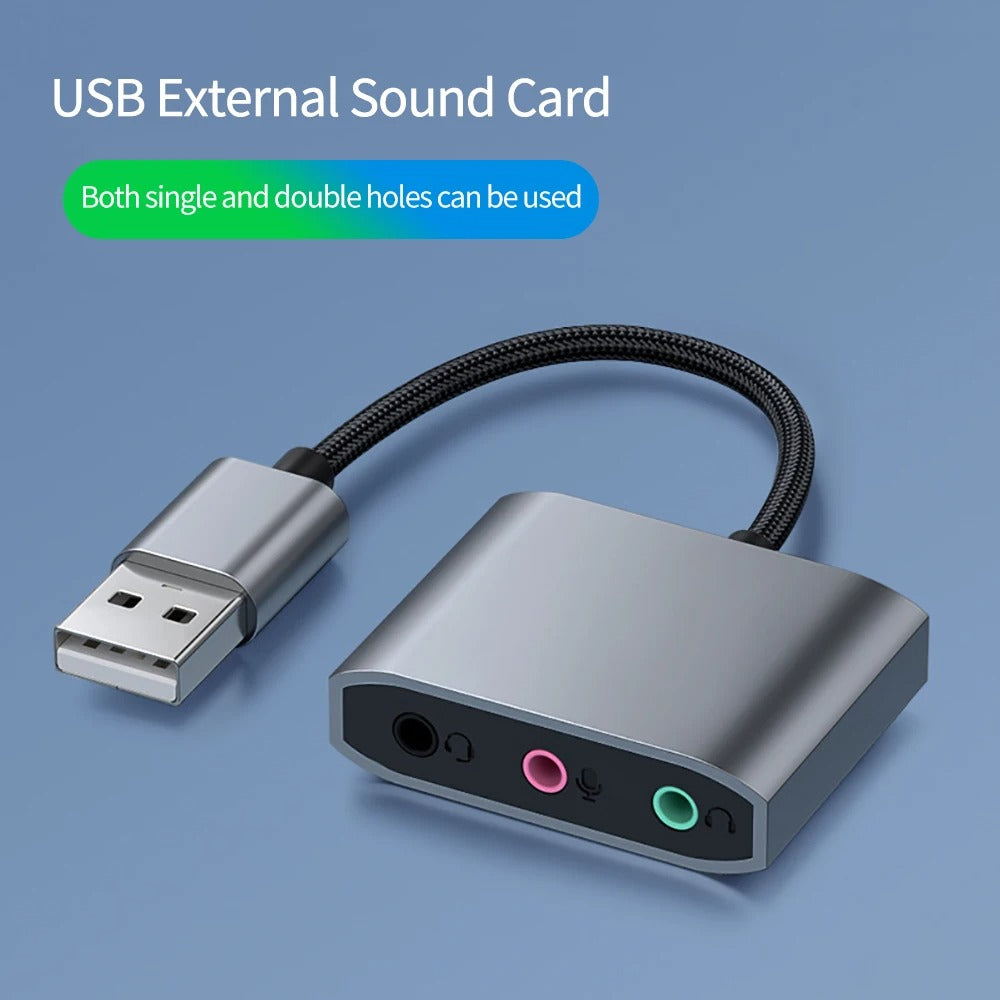 3-in-1 USB Audio Adapter