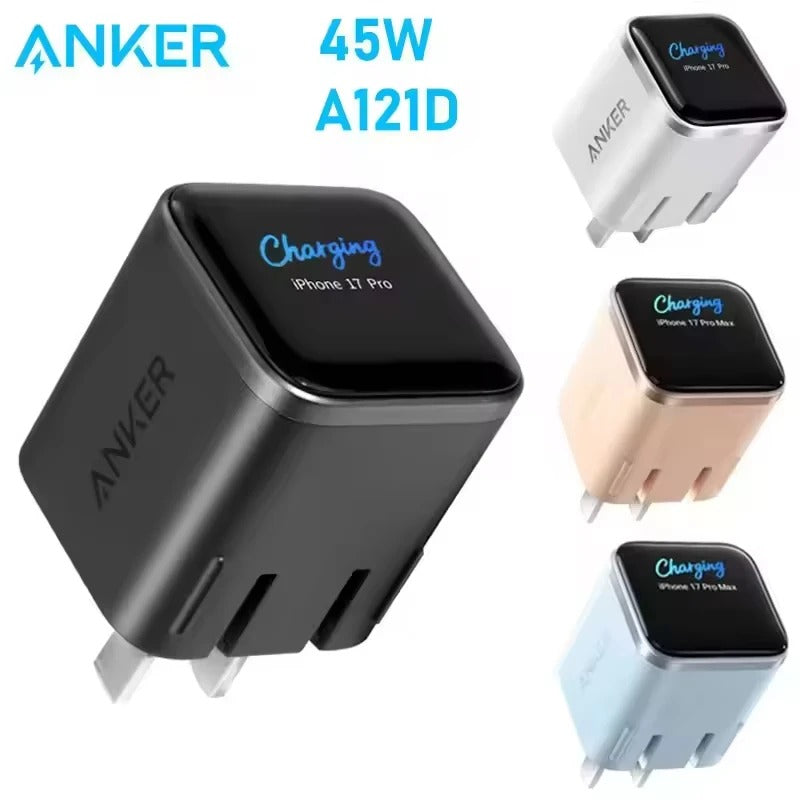 45W Fast Charging Adapter with LED Display