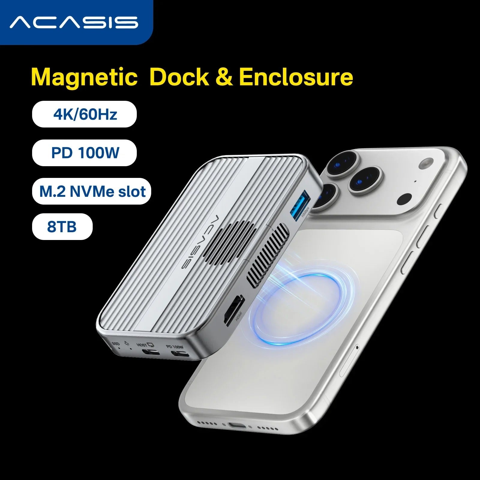 ACASIS 10Gbps M.2 SSD Dock with Bag