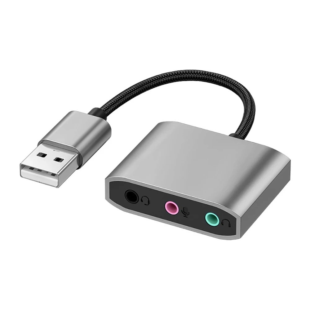 3-in-1 USB Audio Adapter