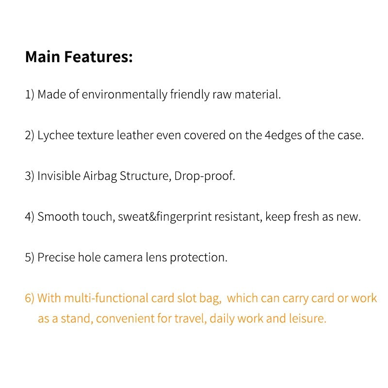 Leather Wallet Case for Samsung
