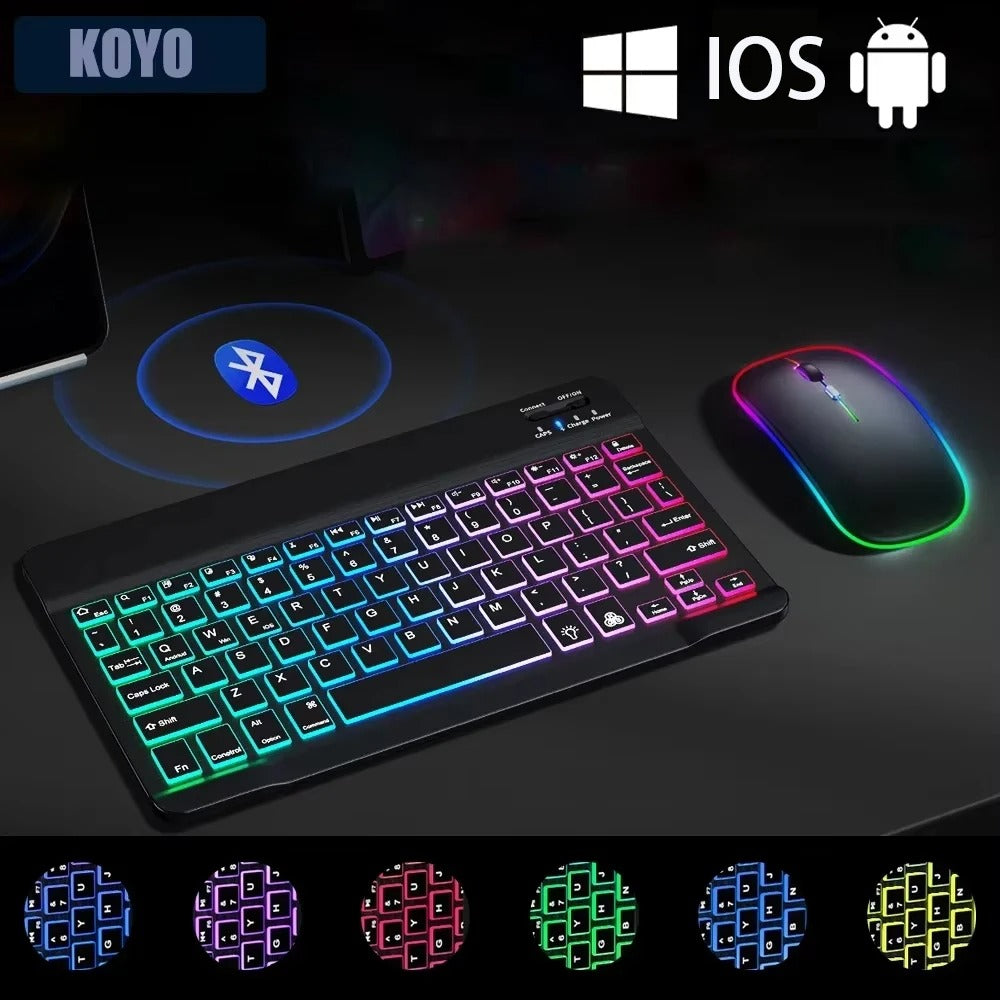 Mini RGB Bluetooth Keyboard & Mouse