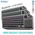 Backlit Bluetooth Keyboard with Touchpad