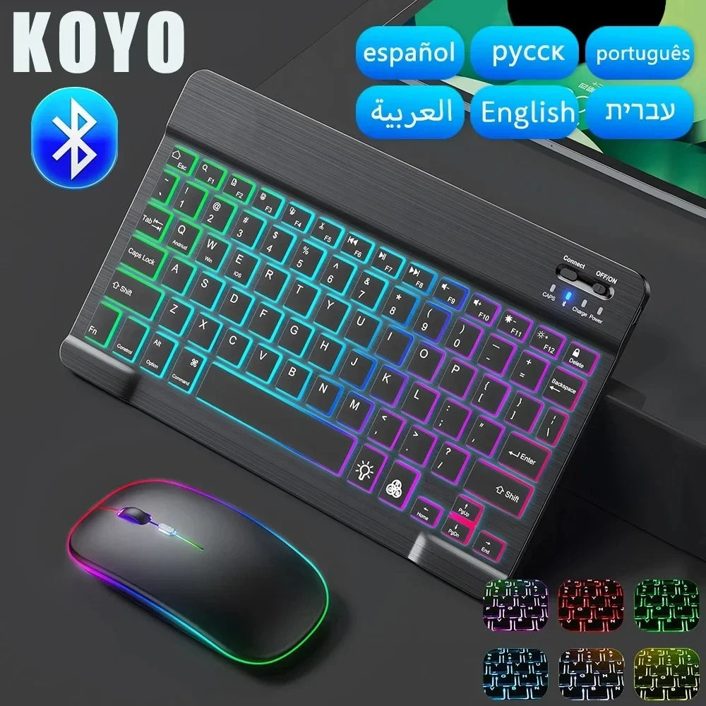 Mini RGB Bluetooth Keyboard & Mouse