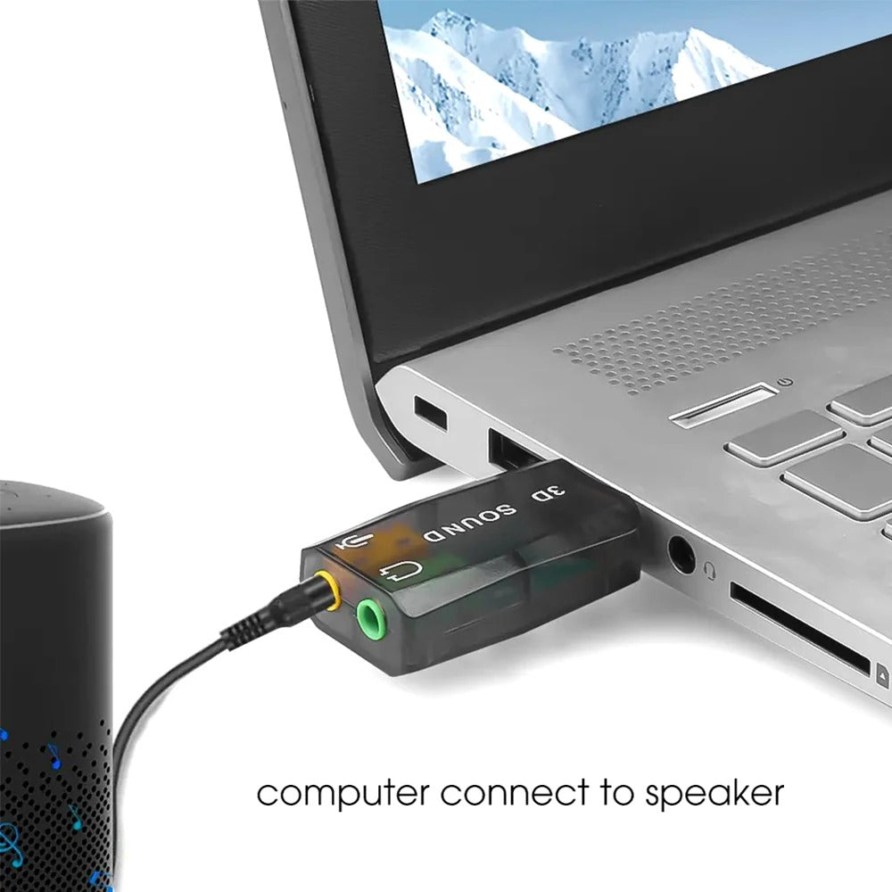 USB 3D Audio Sound Card