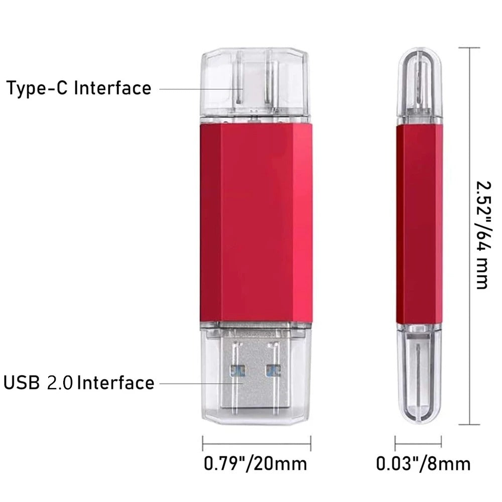 2-in-1 USB-C OTG Flash Drive