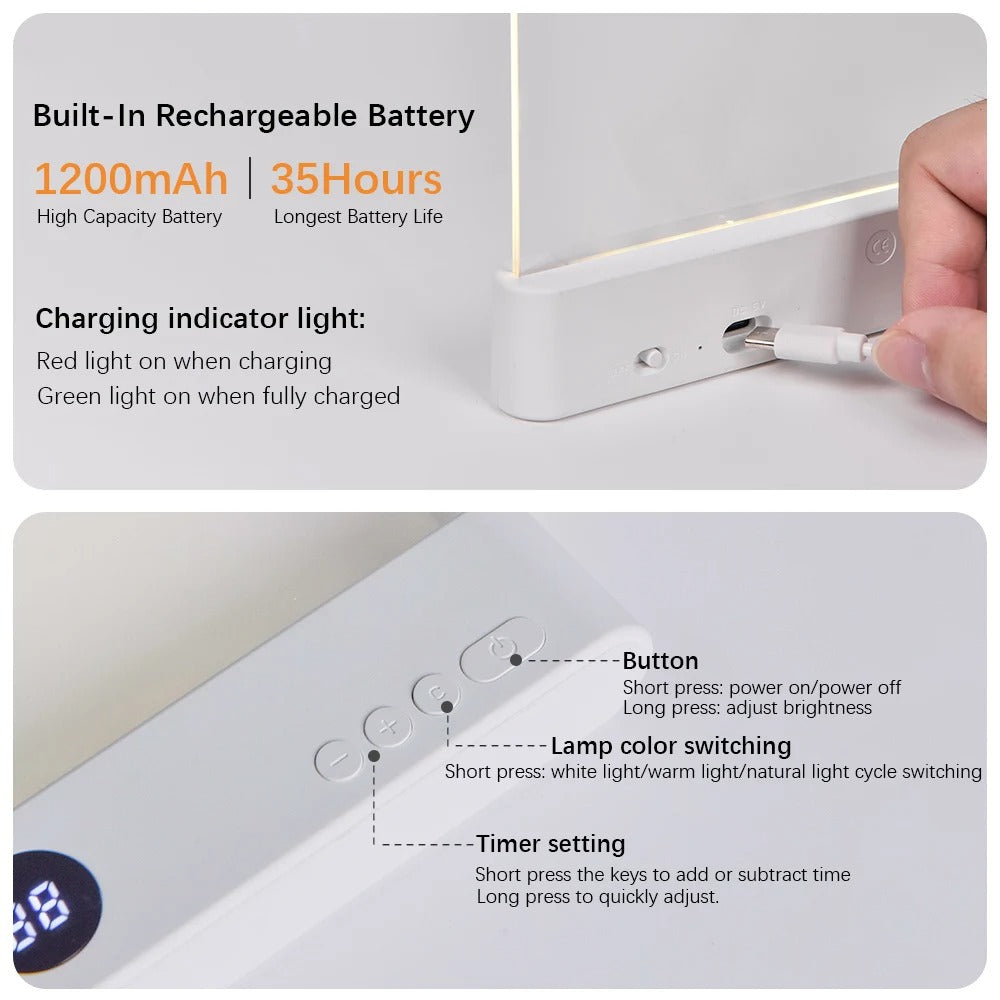 2-in-1 LED Book & Night Light