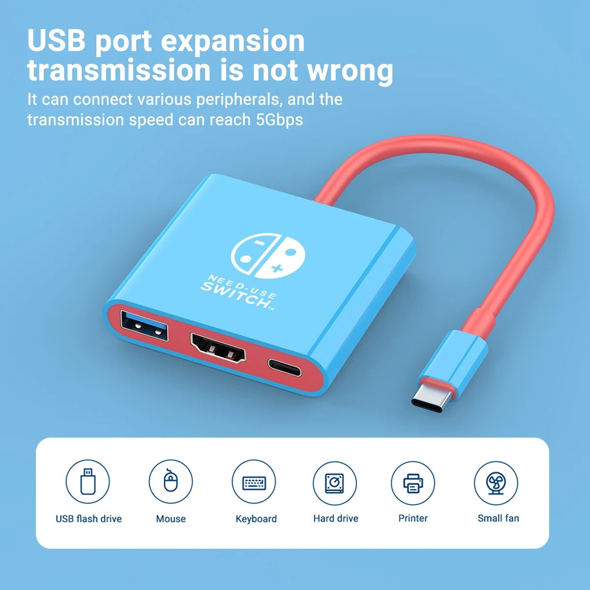 3-in-1 USB-C HDMI Hub