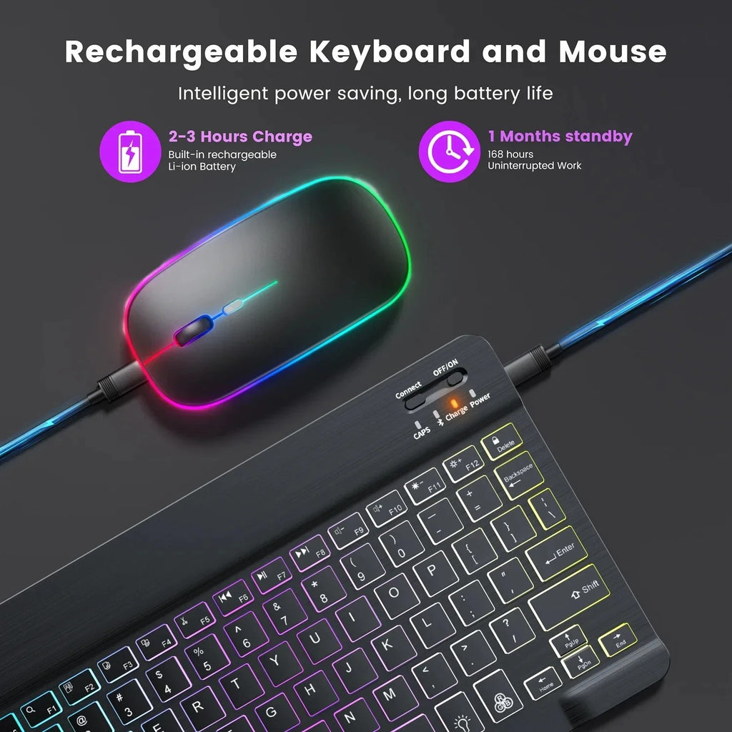 Mini RGB Bluetooth Keyboard & Mouse