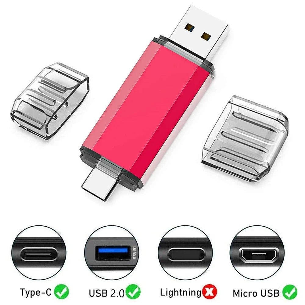 2-in-1 USB-C OTG Flash Drive