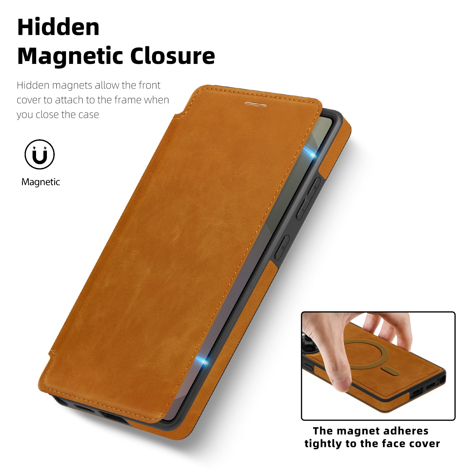 Leather Wallet Case for Samsung