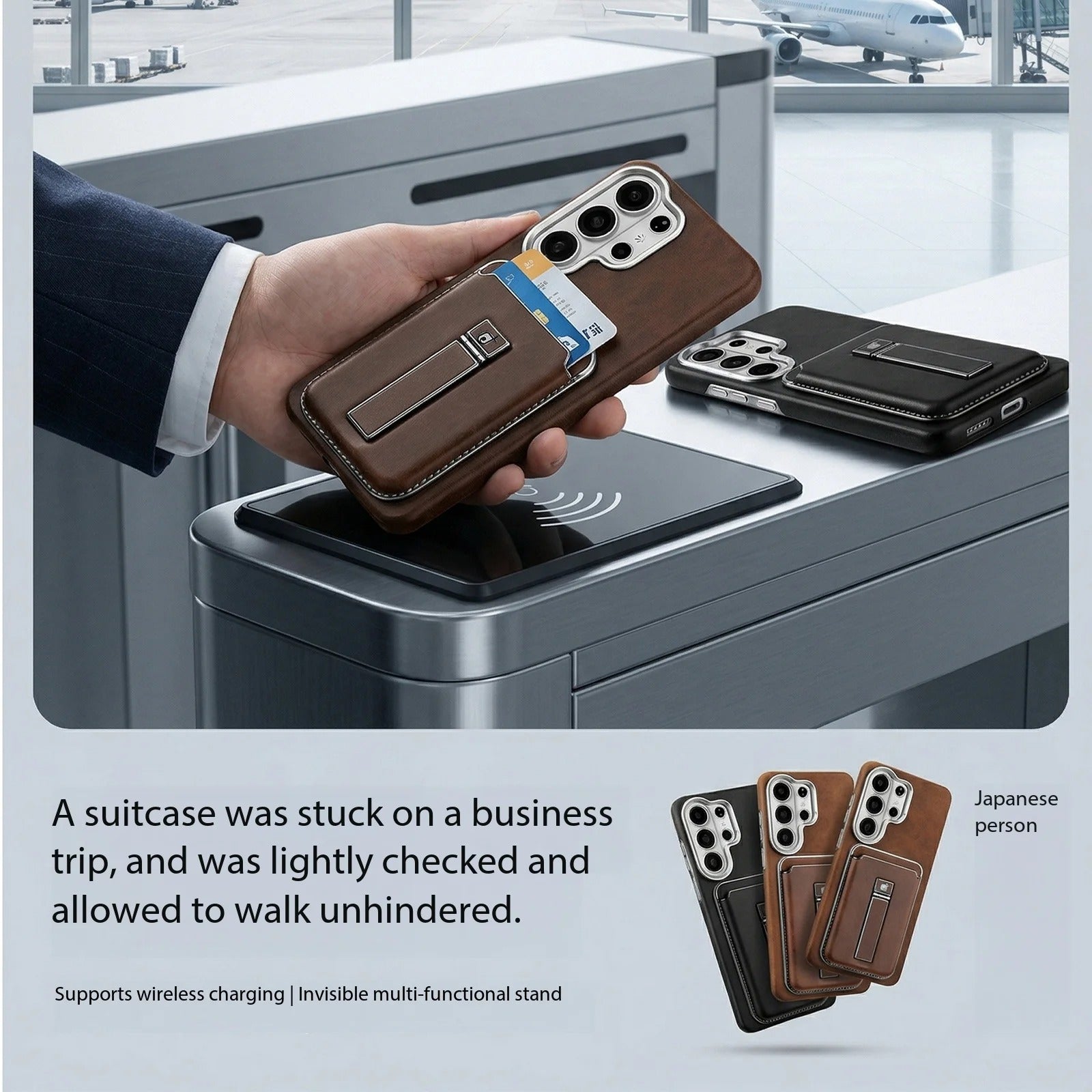 Magnetic Wallet Case for Samsung
