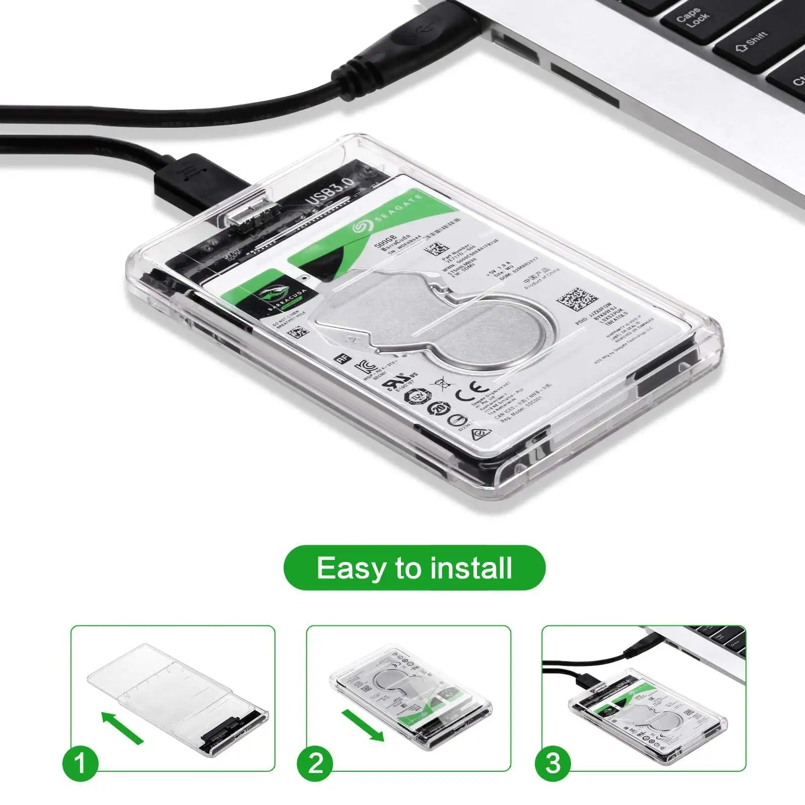 USB-C 2.5” SATA HDD Enclosure