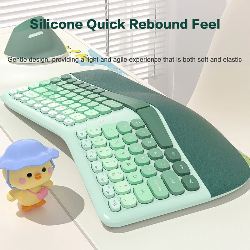 MOFII Ergonomic Wireless Keyboard & Mouse Combo