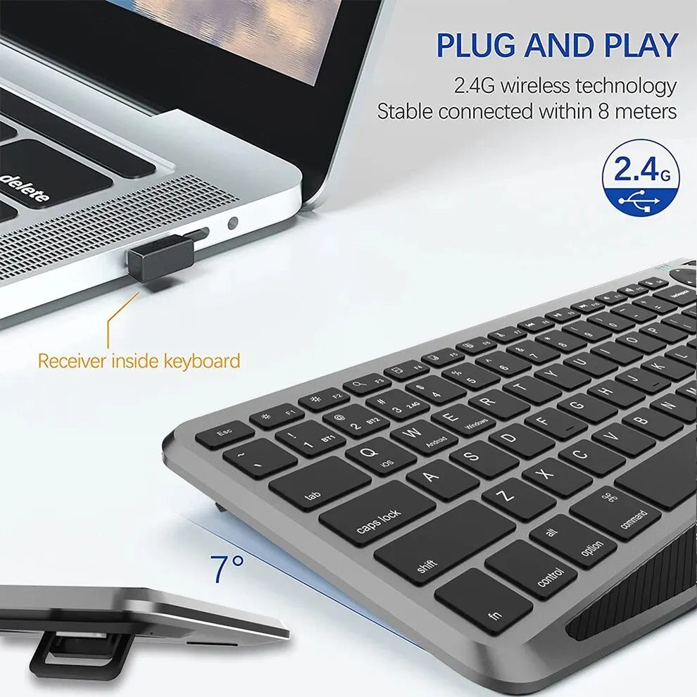 Backlit Bluetooth Keyboard with Touchpad