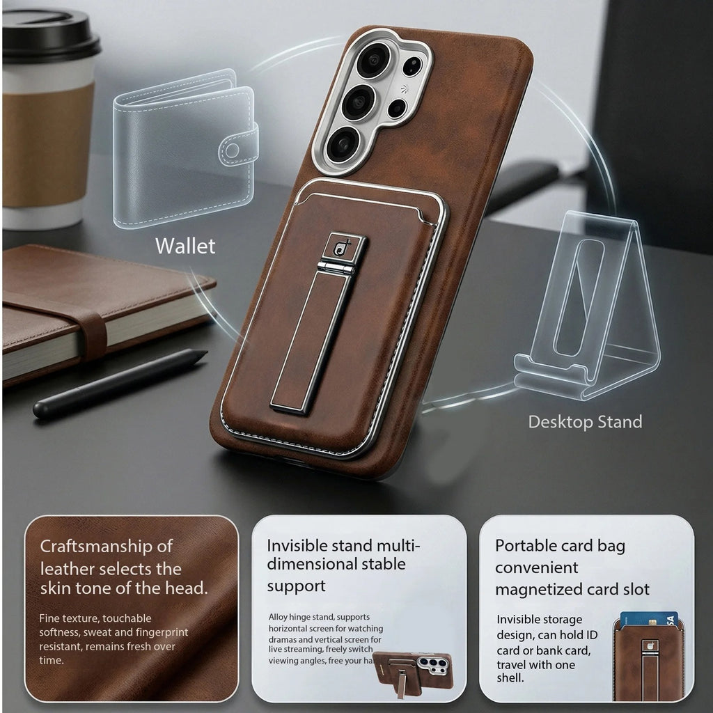 Magnetic Wallet Case for Samsung