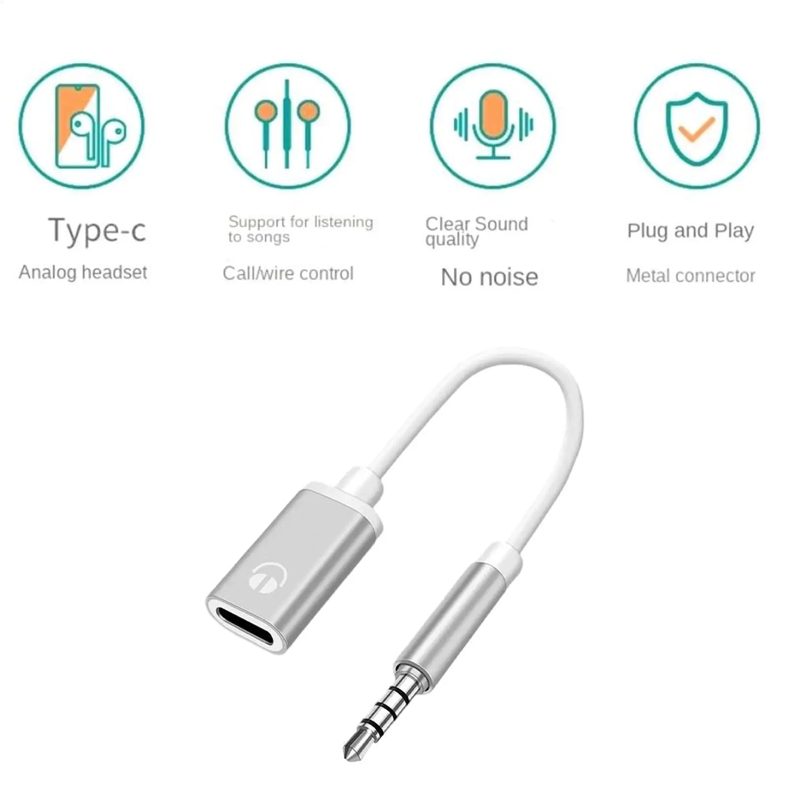 USB-C to 3.5mm Audio Adapter