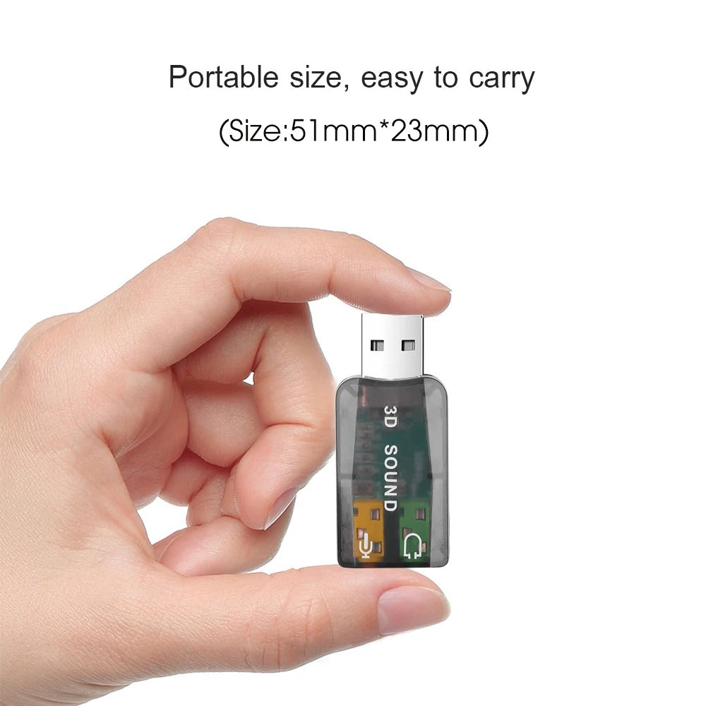 USB 3D Audio Sound Card