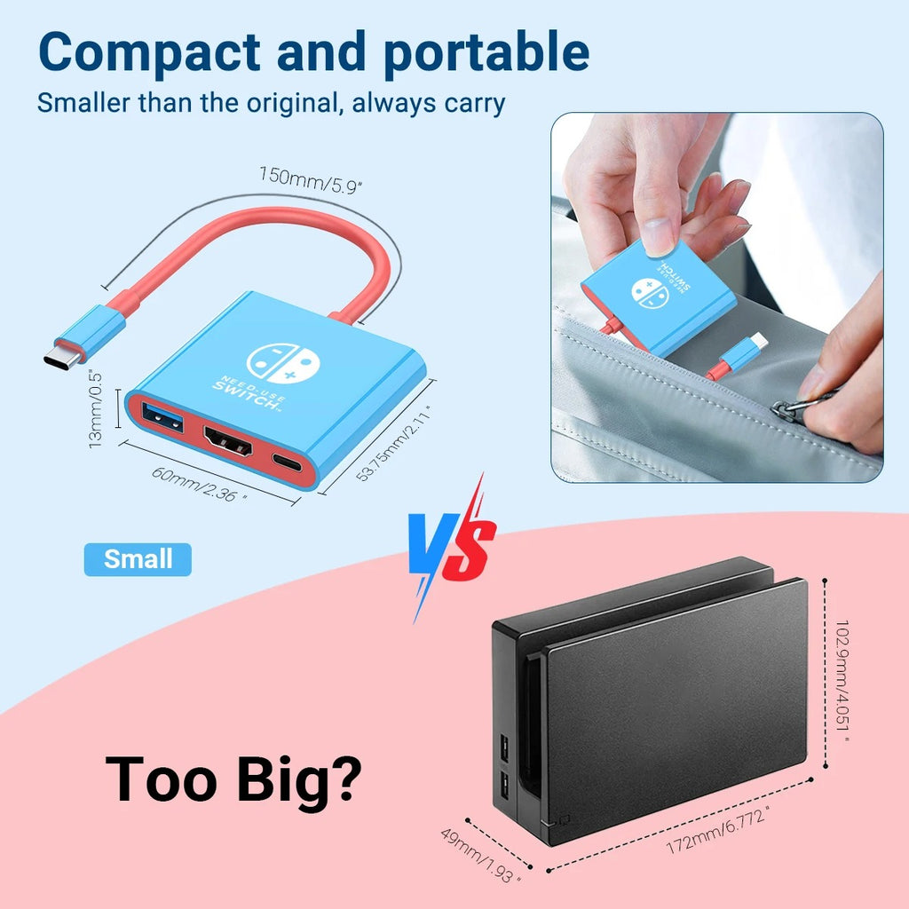 3-in-1 USB-C HDMI Hub