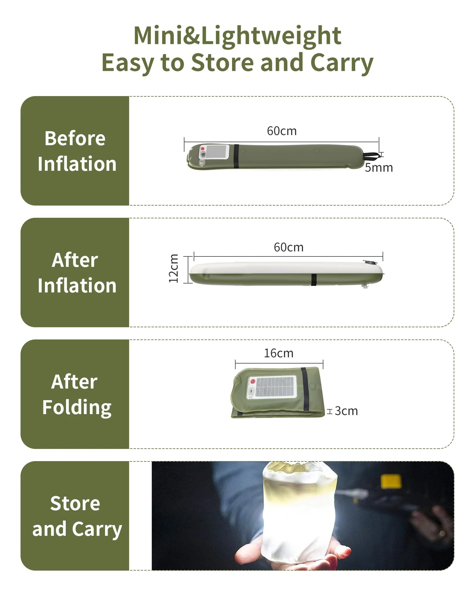 ZTARX Solar Camping Tube Light