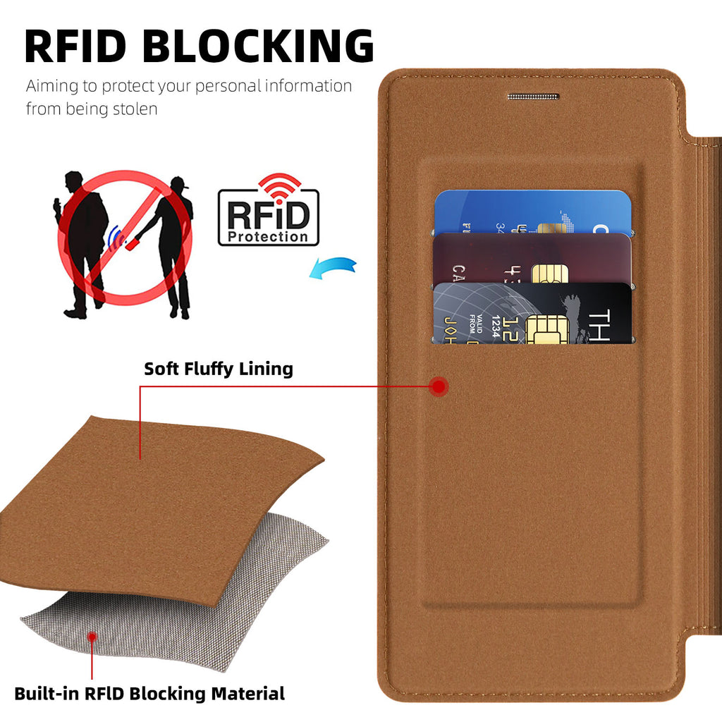Leather Wallet Case for Samsung