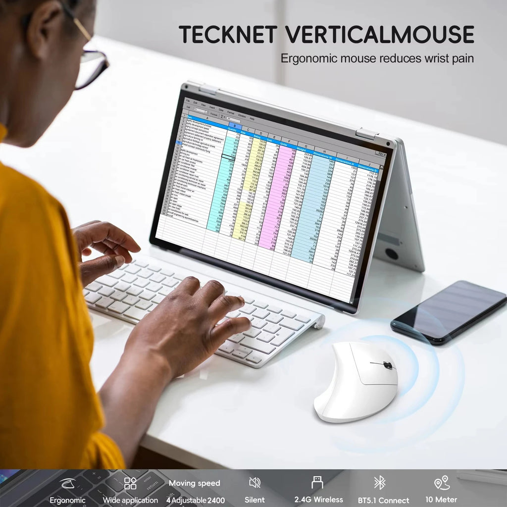 Ergonomic Wireless Gaming Mouse