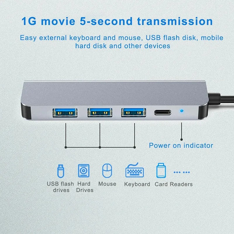 5-Port USB-C Hub 4K HDMI