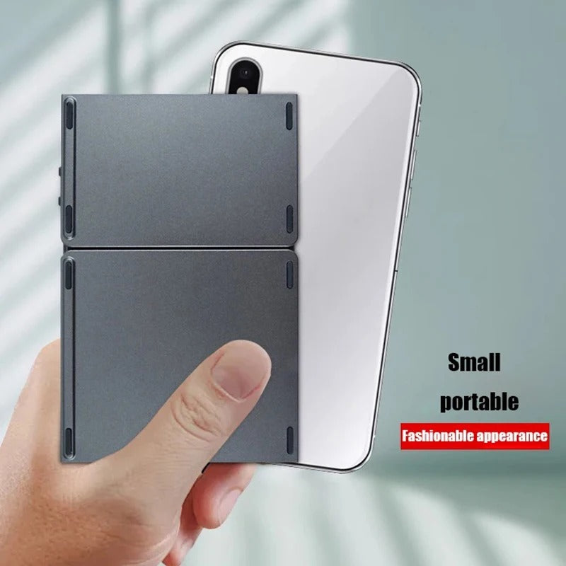 Tri-Fold Bluetooth Keyboard with Touchpad