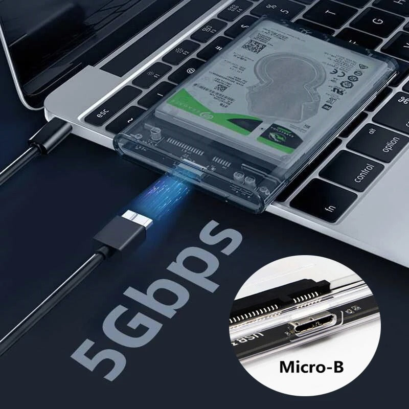 USB-C 2.5” SATA HDD Enclosure