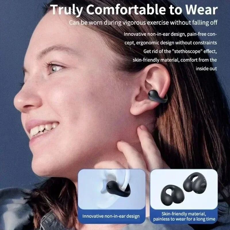 Original T75 Bone Conduction Wireless Bluetooth 5.3 Headphones | Sports Waterproof Open-Ear HiFi Sound Quality TWS Earphones