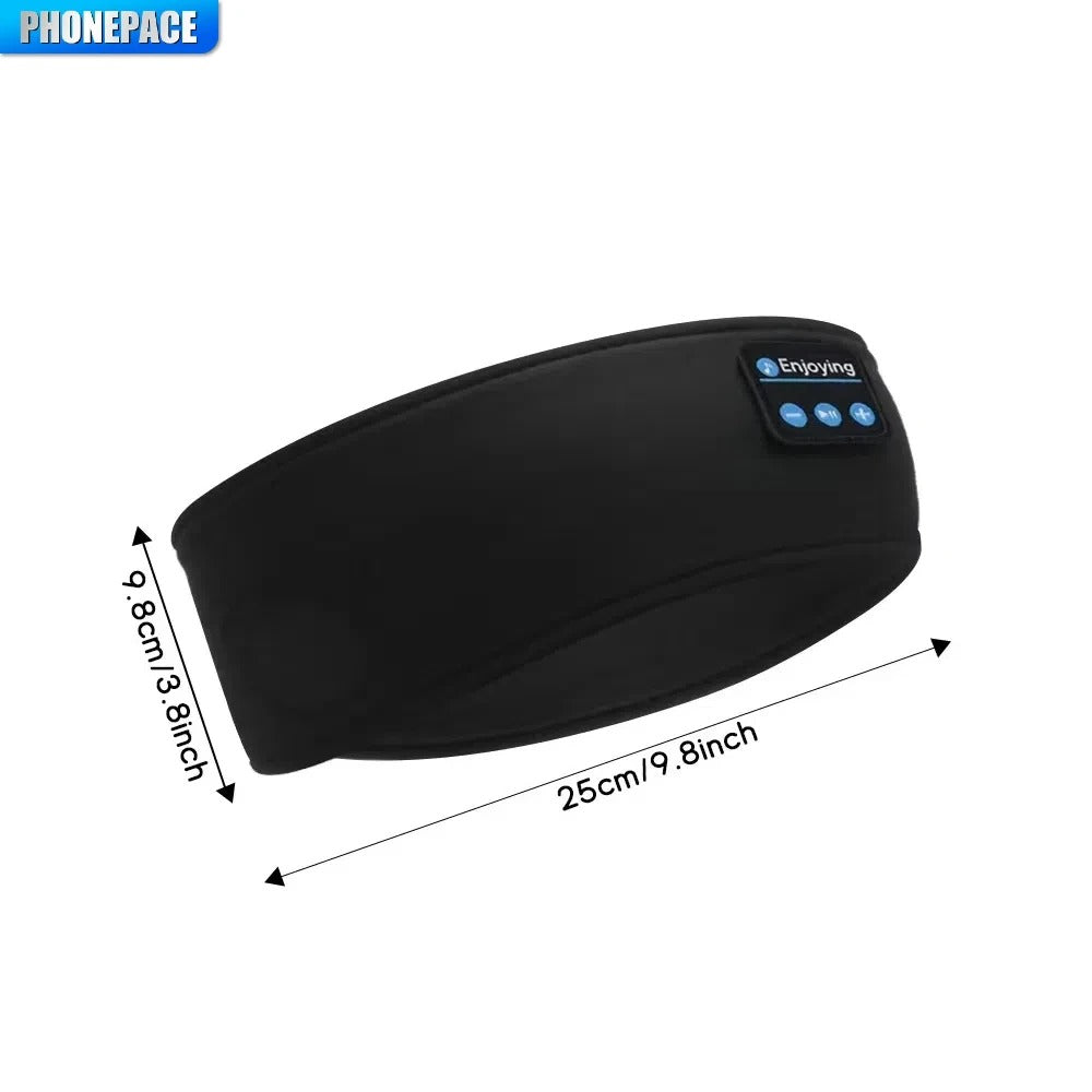 HOMEFISH BT Wireless Sleep Headband Earphones | Sports & Sleeping Bluetooth Music Eye Mask Headset | Elastic Comfortable Sleep Headphones