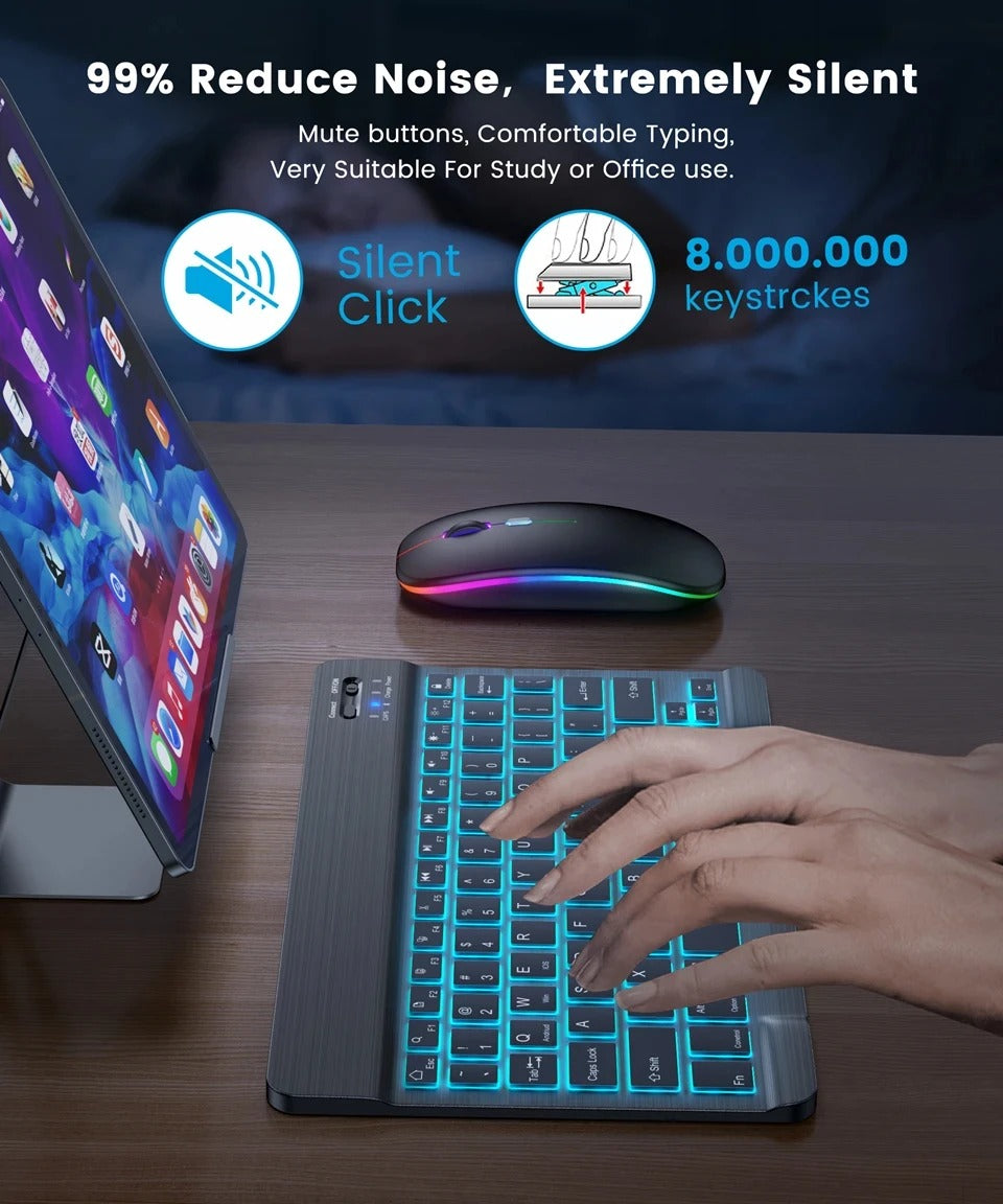 Mini RGB Bluetooth Keyboard & Mouse