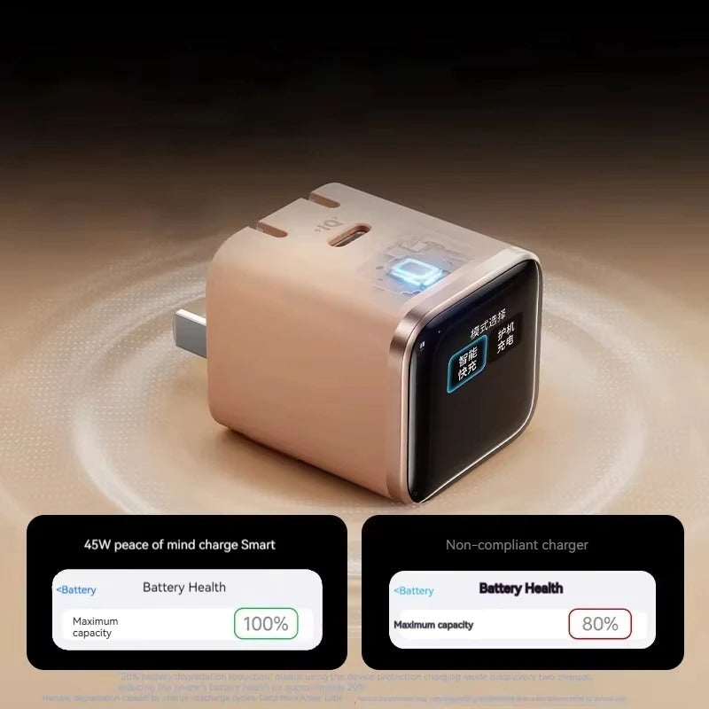 45W Fast Charging Adapter with LED Display
