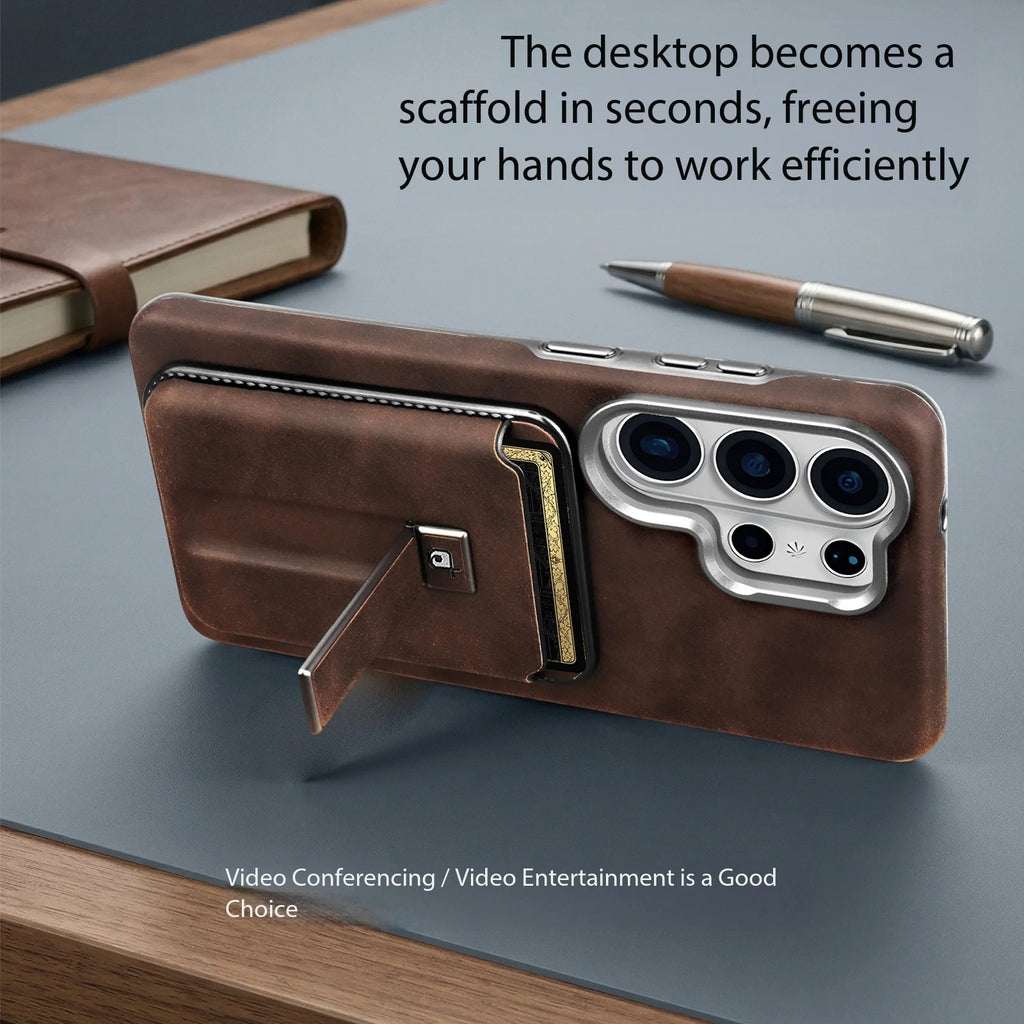 Magnetic Wallet Case for Samsung