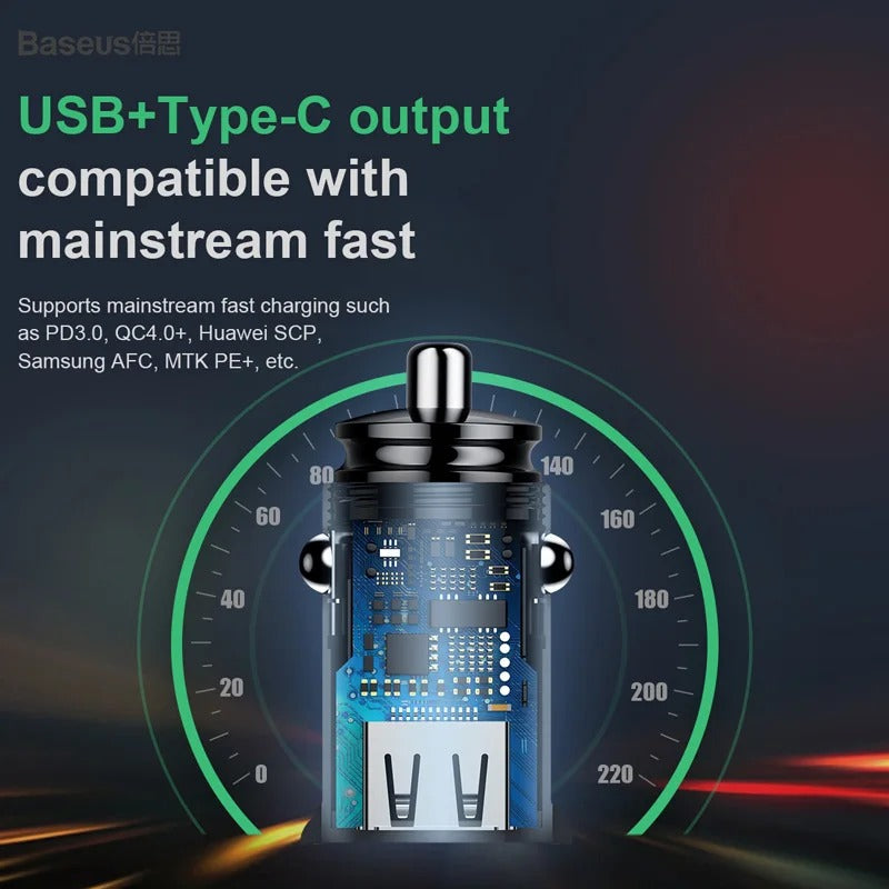 Baseus 30W Fast Car Charger