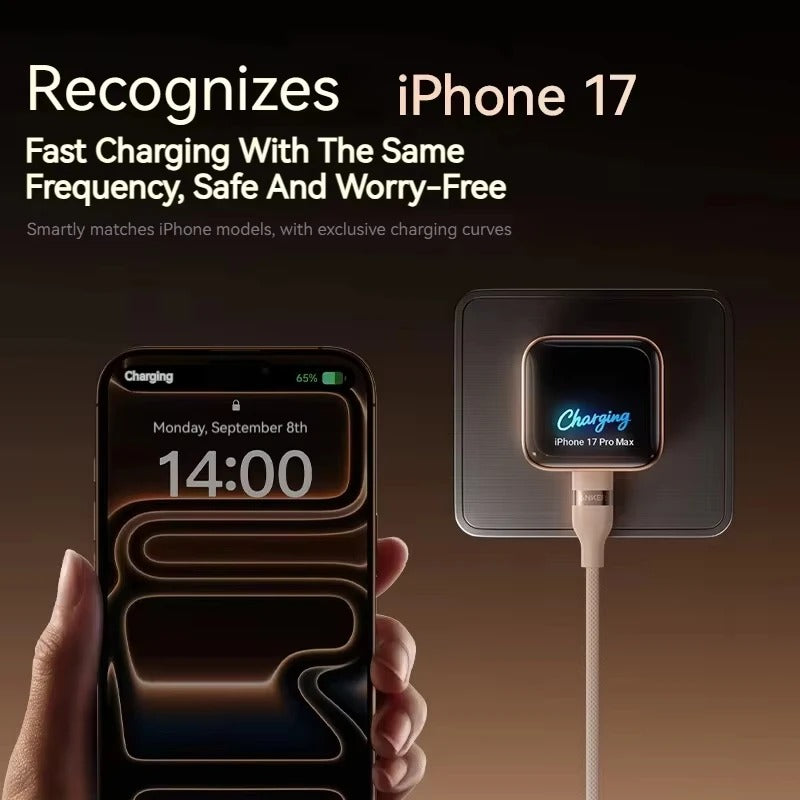 45W Fast Charging Adapter with LED Display